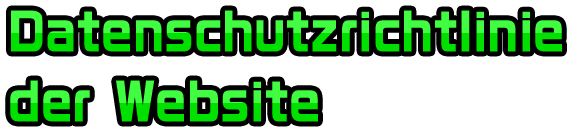 Datenschutzrichtlinie der Website