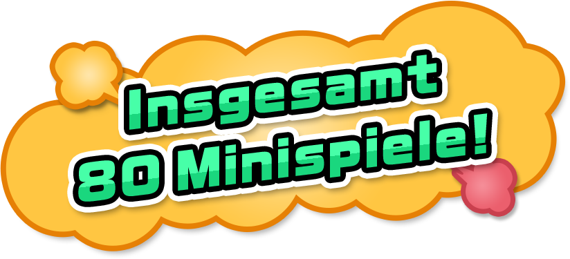 Insgesamt 80 Minispiele!