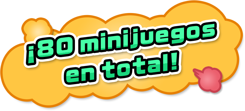 ¡80 minijuegos en total!