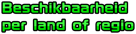 Beschikbaarheid per land of regio